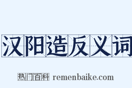 汉阳造反义词是什么意思的图片